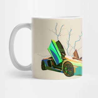 Lambo Aventador Storm Greenery Sand Mug